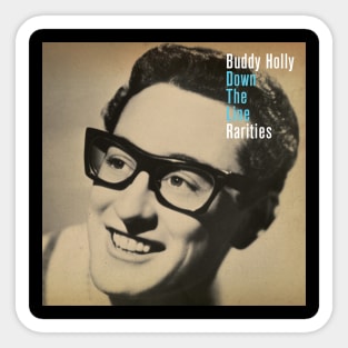 Buddy Holly Down The Line Rarities Album Cover Sticker